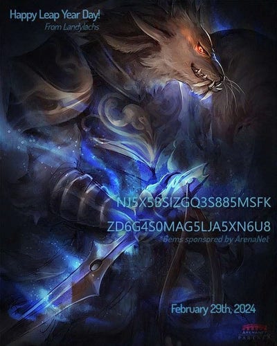 Digital painting by Landylachs of their charr guardian from Guild Wars 2. She holds a saber blazing with blue flames.