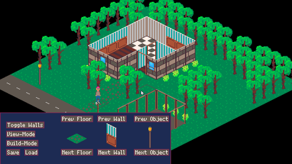 A screenshot of an isometric map editor, reminiscent of Sims. 