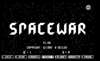 Spacewar DOS game