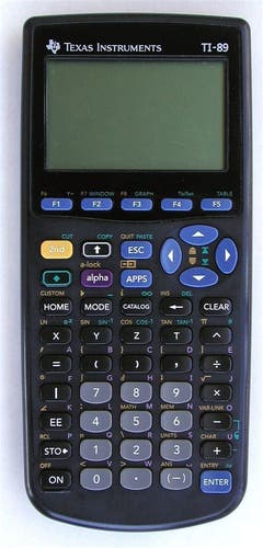 ti89 graphical calculator (this thing is really more of a handheld computer)