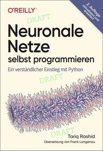 draft cover of the second edition of the German translation of my Make Your Own Neural Network book
