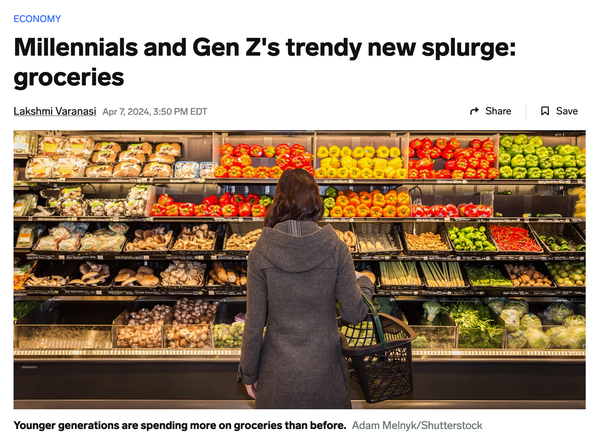 Millennials and Gen Z's trendy new splurge: groceries