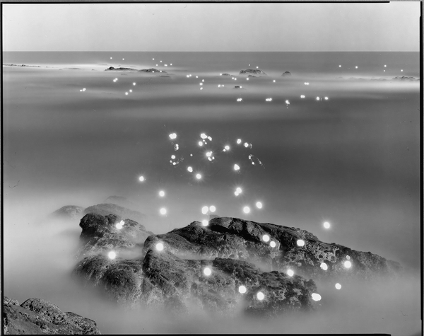 Tokihiro Sato- “# 354 Hattachi” (1998) #photography #blackandwhite #sea #rocks #light 