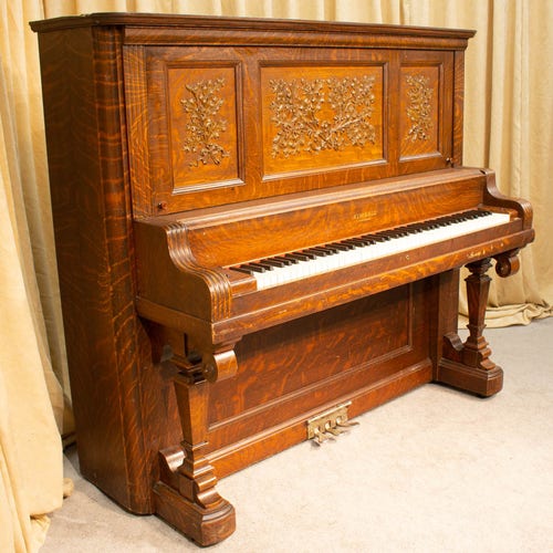 Antique full upright piano