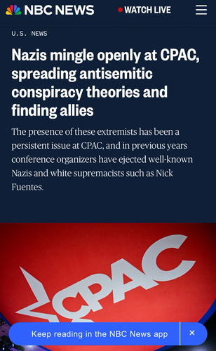 NBC News article on conspiracy theorists and Nazis at CPAC