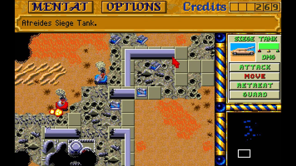 Picture of Dune 2 borrowed from Lemon Amiga, since my own battle was too embarrassing to post.