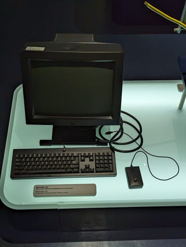 The keyboard, mouse, and monitor