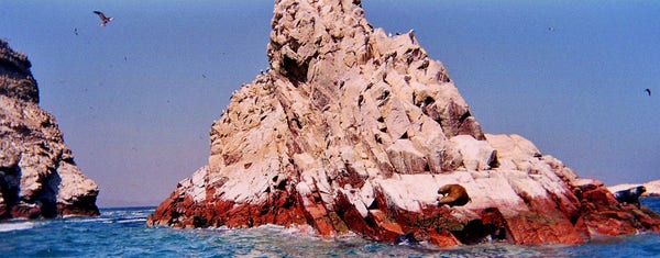 Vieille photo de l'archipel des îles Ballestas
