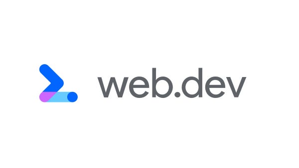 image with web.dev logo on white background
