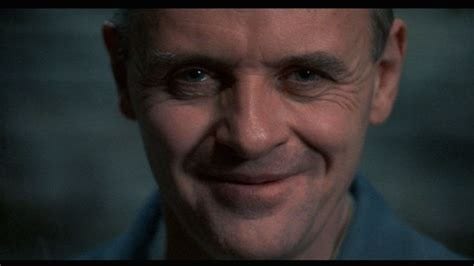 From the movie Silence of the Lambs, Hannibal Lecter smiling creepily 