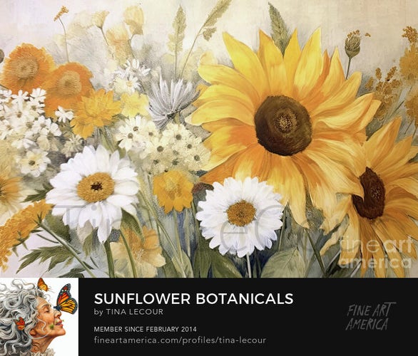 This is a botanical garden with sunflowers and coneflowers.