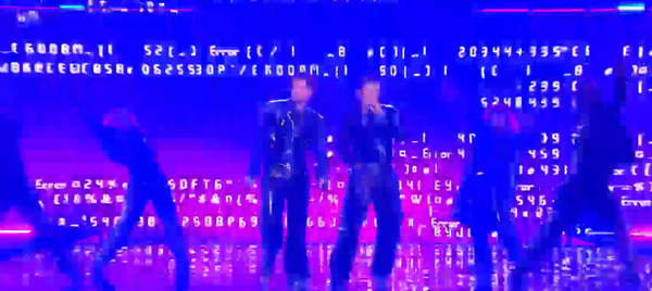 Sweden glitching out in Eurovision
