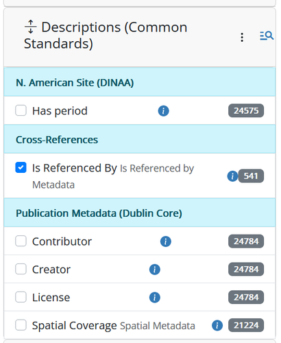 DINAA "Is Referenced By" filter to find literature references