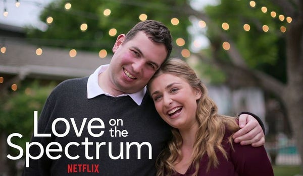 Screen shot of the 'Love on the Spectrum" Netflix series.