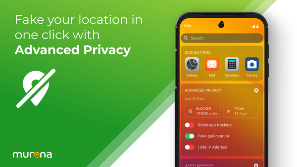 Need to keep your location private? Advanced #Privacy has you covered. With #AdvancedPrivacy, you can fake your location and protect your privacy wherever you go. 🗺
Does your phone offer location privacy features like Murena phone does?

