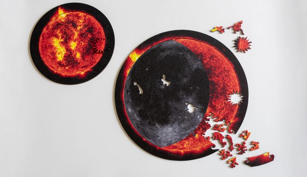 Photos of the Eclipse Puzzle and the smaller Mini Eclipse puzzle