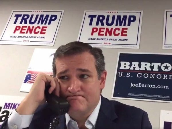 Ted Cruz in 2016, phone banking for Trump, who called Cruz's wife ugly, and who Cruz has at varying points described as @ “sniveling coward,” “utterly amoral,” & a "pathological liar."