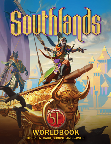 The cover of the Southlands Worldbook.