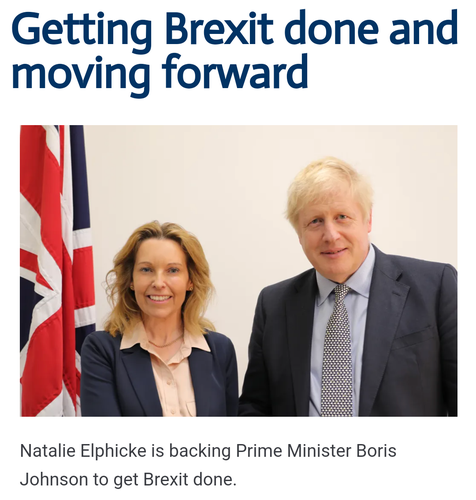 Getting Brexit done and moving forward

Natalie Elphicke is backing Prime Minister Boris Johnson to get Brexit done.