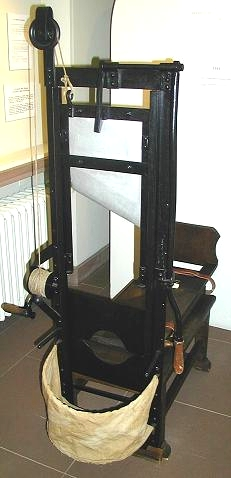 A guillotine model (source: Wikipedia)