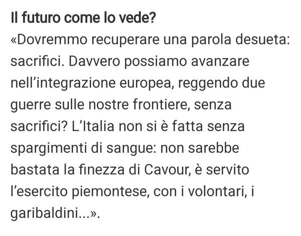 Lo stralcio dell'intervista del Corriere a Mario Monti (il testo è nel post) 