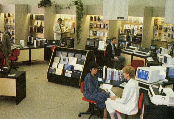 IBM store, looks like a VHS rental or library