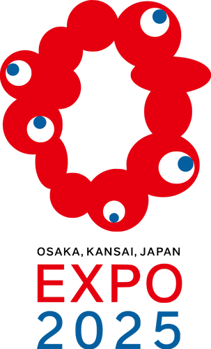 The official logo of Expo 2025. It looks like an anus.