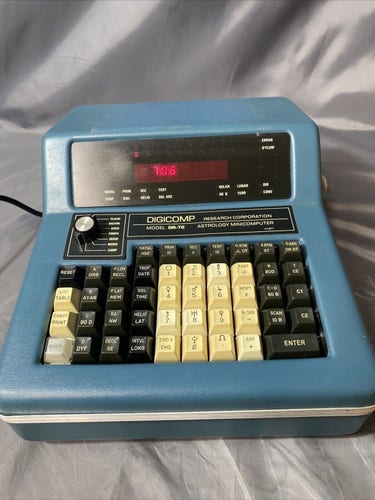 A Digicomp DR-70 Astrology Minicomputer from the late 1970s.