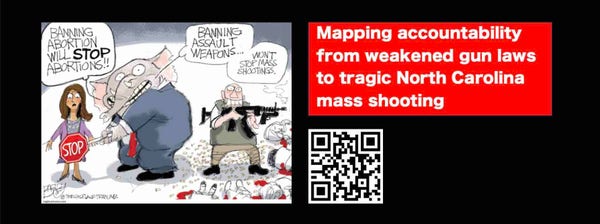 Mapping accountability from weakened gun laws to tragic North Carolina mass shooting