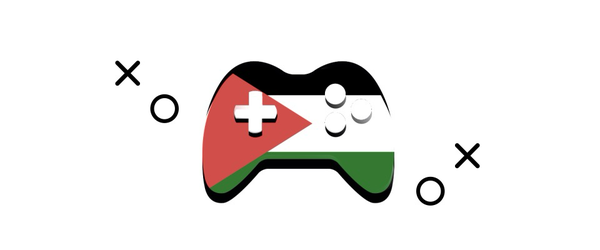 Cover art from the bundle page featuring a game controller with the Palestine flag on it.