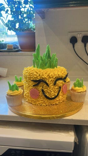 Pineapple cake for my sister