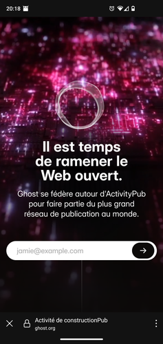 It’s time to bring back the open web.

Ghost is federating over ActivityPub to become part of the world’s largest publishing network.