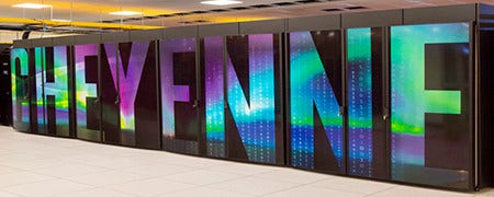 Cheyenne is a 5.34-petaflops, high-performance computer built for NCAR by SGI. The system was released for production work on January 12, 2017.

