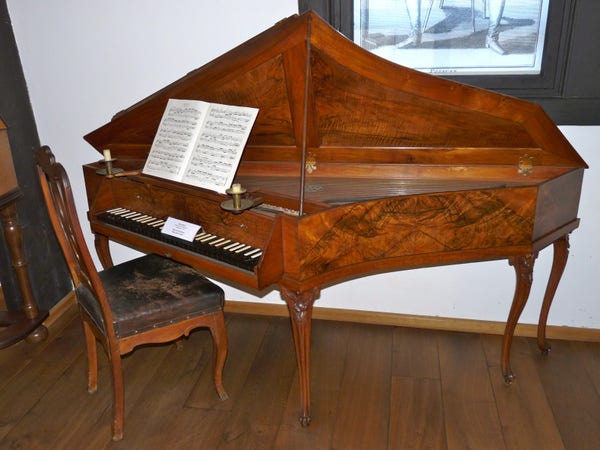 A harpsichord