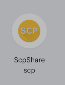 ScpShare icon in share intent dialog