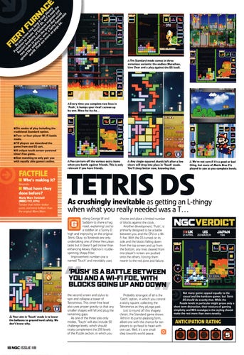 Preview for Tetris DS on Nintendo DS from NGC Magazine 118 - April 2006 (UK)
