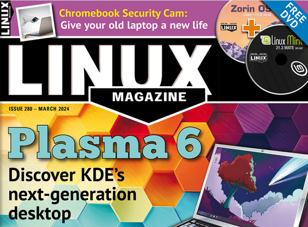Linux Magazine Issue 280 – March 2024 | Plasma 6: Discover KDE's next-generation desktop