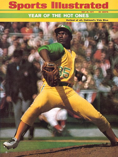 Vida Blue on the cover of Sports Illustrated, 1971