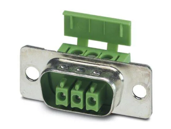 Dsub connector with pluggable terminal block inside