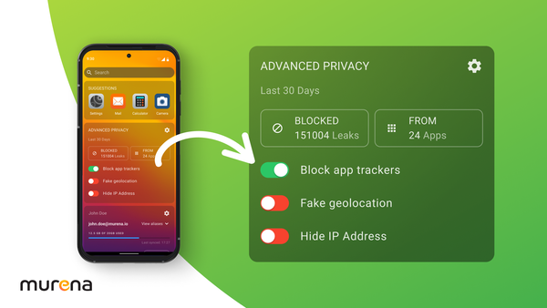 Have a look at @e_mydata Advanced Privacy widget! 

It seems that John's smartphone has blocked 151004 leaks last month🔐🚨. 

Can your phone do that? A Murena smartphone does.


