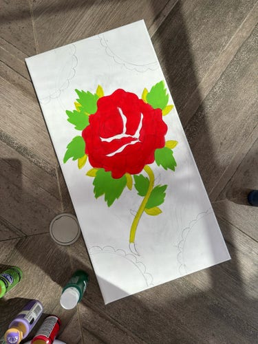 Painting of a rose 