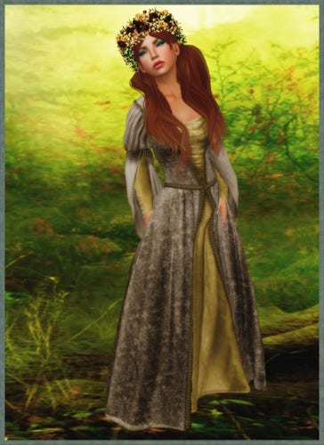 Senzafine - Genre - Aes Sidhe Gown - Light Gold" by Tigist Sapphire is licensed under CC BY-SA 2.0.