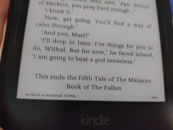 this ends the fifth tale of the malazan book of the fallen