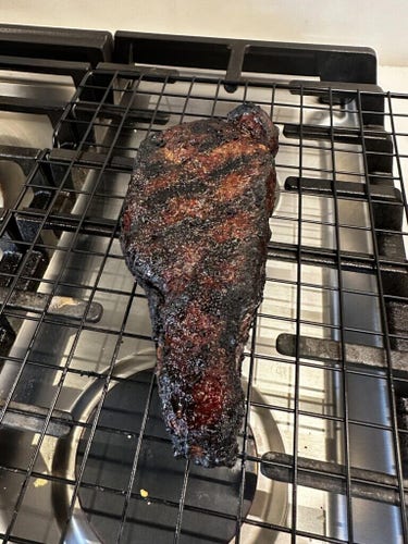 Rate my steak. Dry aged NY Strip.