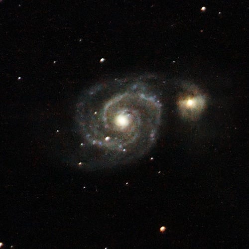 Crop of M51, The Whirlpool Galaxy.