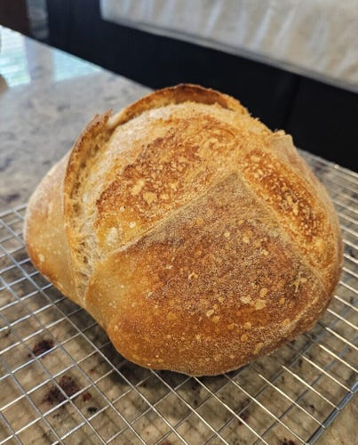 Bread Has Hollow Knock but is Heavy