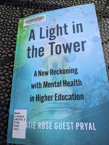 A light in the tower: a new reckoning with mental health in higher ed
Katie Rose Guest Pryal