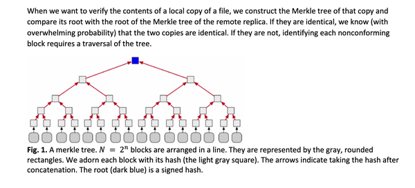 This is the almost platonic merkle tree, its binary and is often used to verify blocks (just really any data, but lets say a song) in an array. Letting you verify each item in the array, with the branches and the root. 

This is how BitTorrent was able to move all those movies and music around and no bad actor could say serve you a virus as one of the blocks instead of the piece of the song you expected.