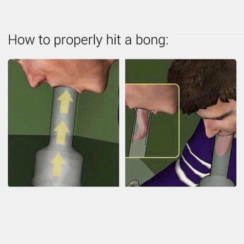 how to properly hit a bong

and it's someone sticking their tongue in