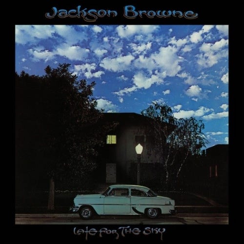 Album cover art: Jackson Browne, Late For The Sky